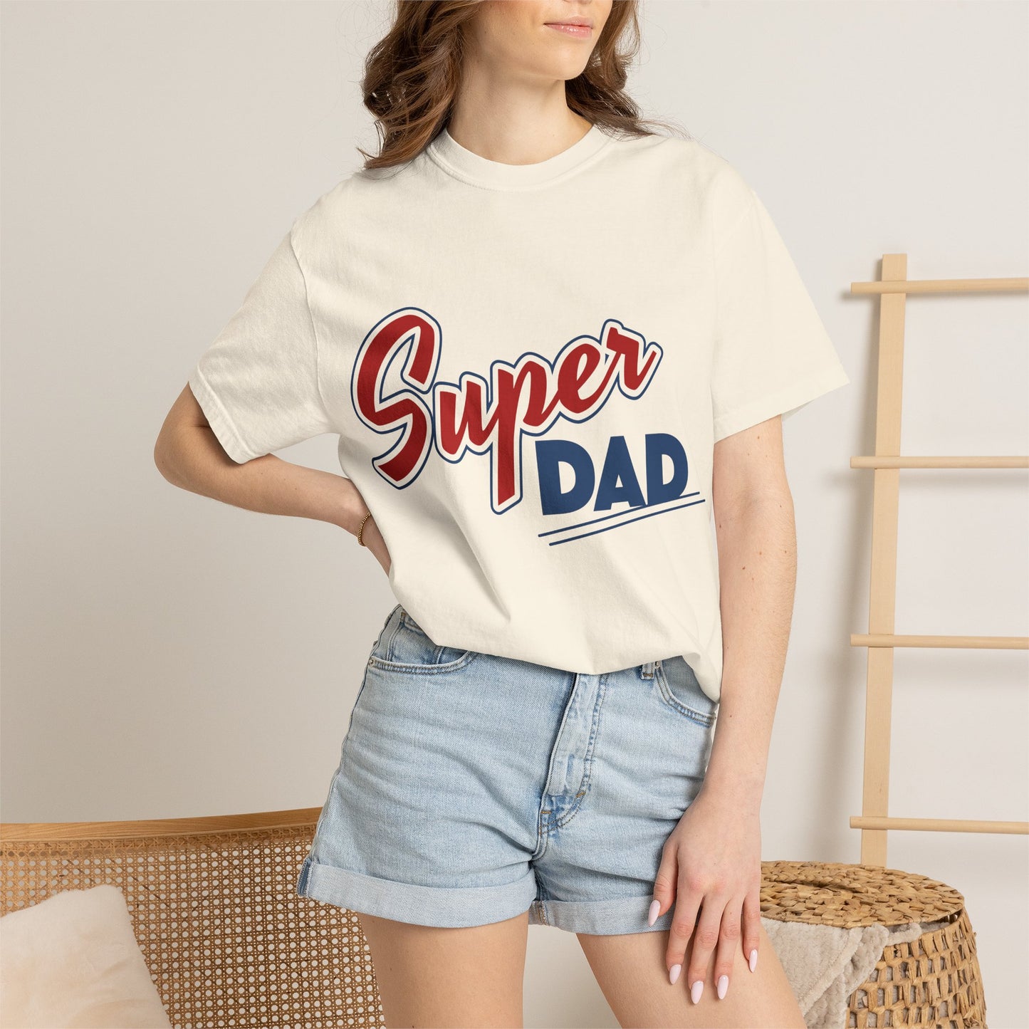 Super Dad T-Shirt — Retro Script Fathers Day Gift