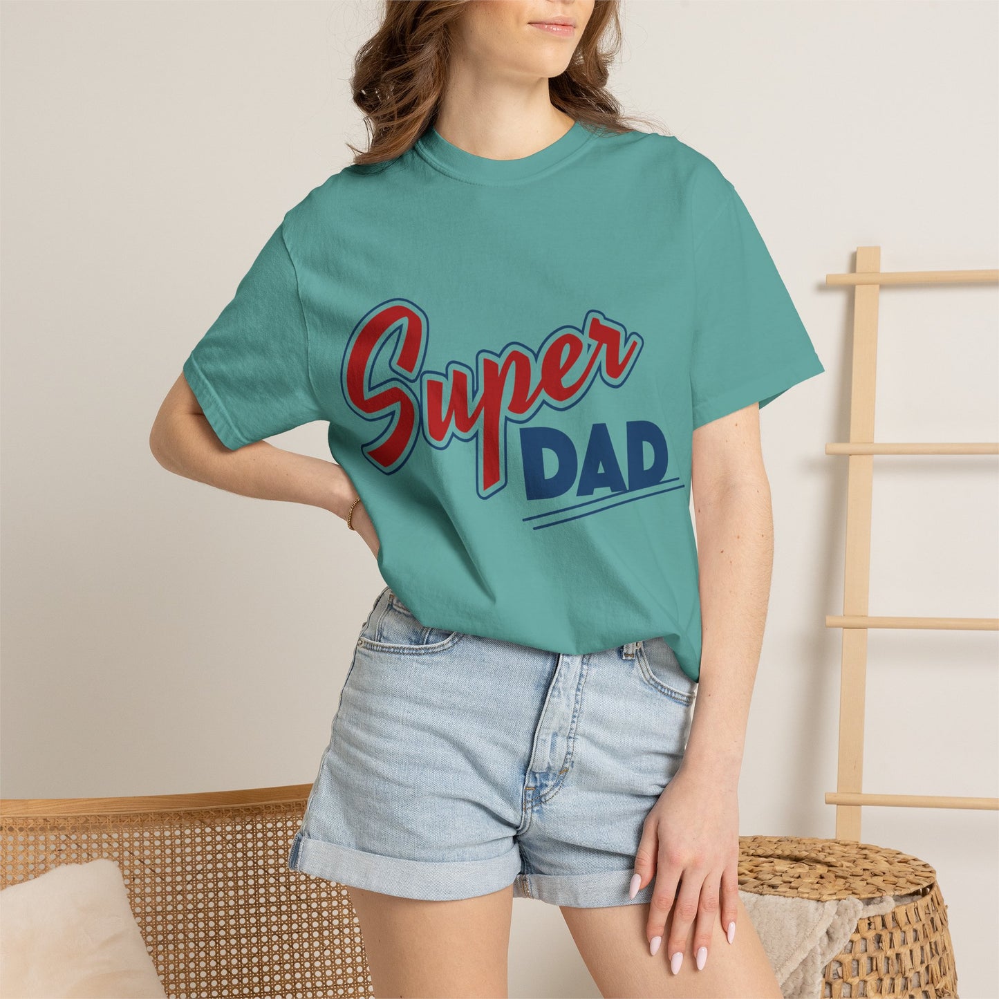Super Dad T-Shirt — Retro Script Fathers Day Gift