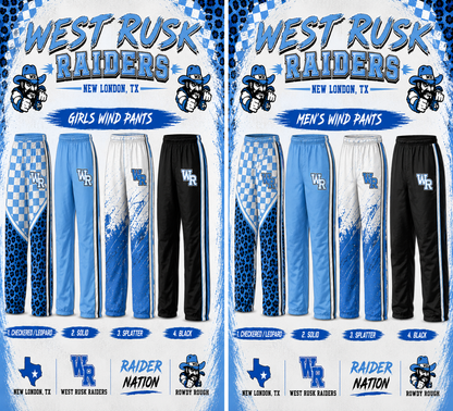 West Rusk Wind Breakers (sets)     TAKING PRE ORDERS!!